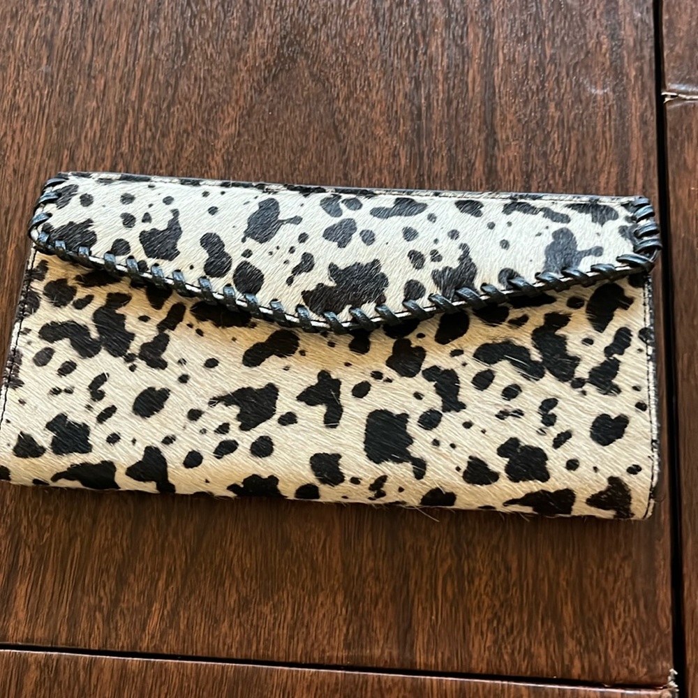 Wallet - cowhide type material and pattern